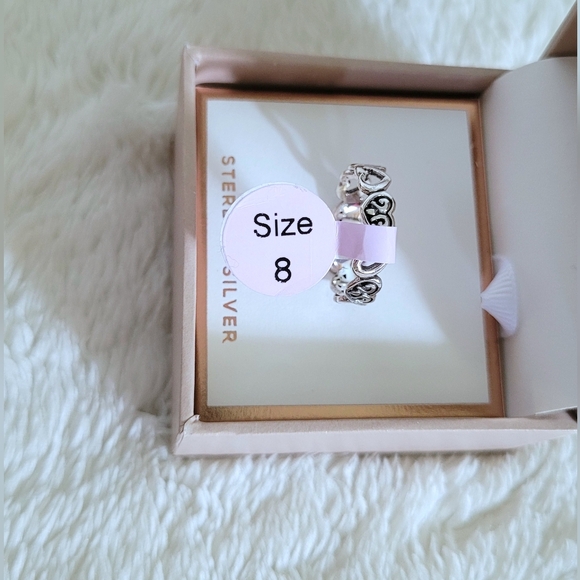 Annika Witt Sterling Silver🤍 Eternal♾️ Hearts💕 Ring💍 - NIB - Picture 7 of 15
